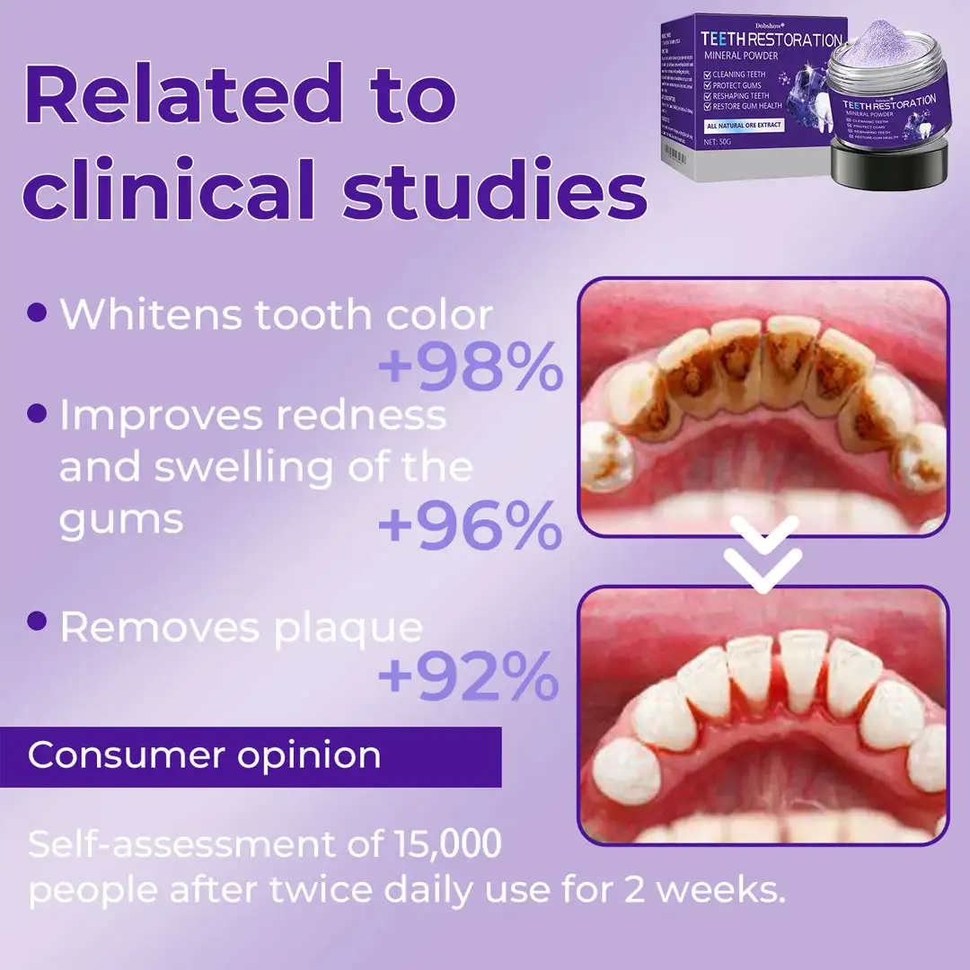 🦷Dobshow® Dental Repair Mineral Powder >> 🔥Buy 1 Get 1 Free🔥