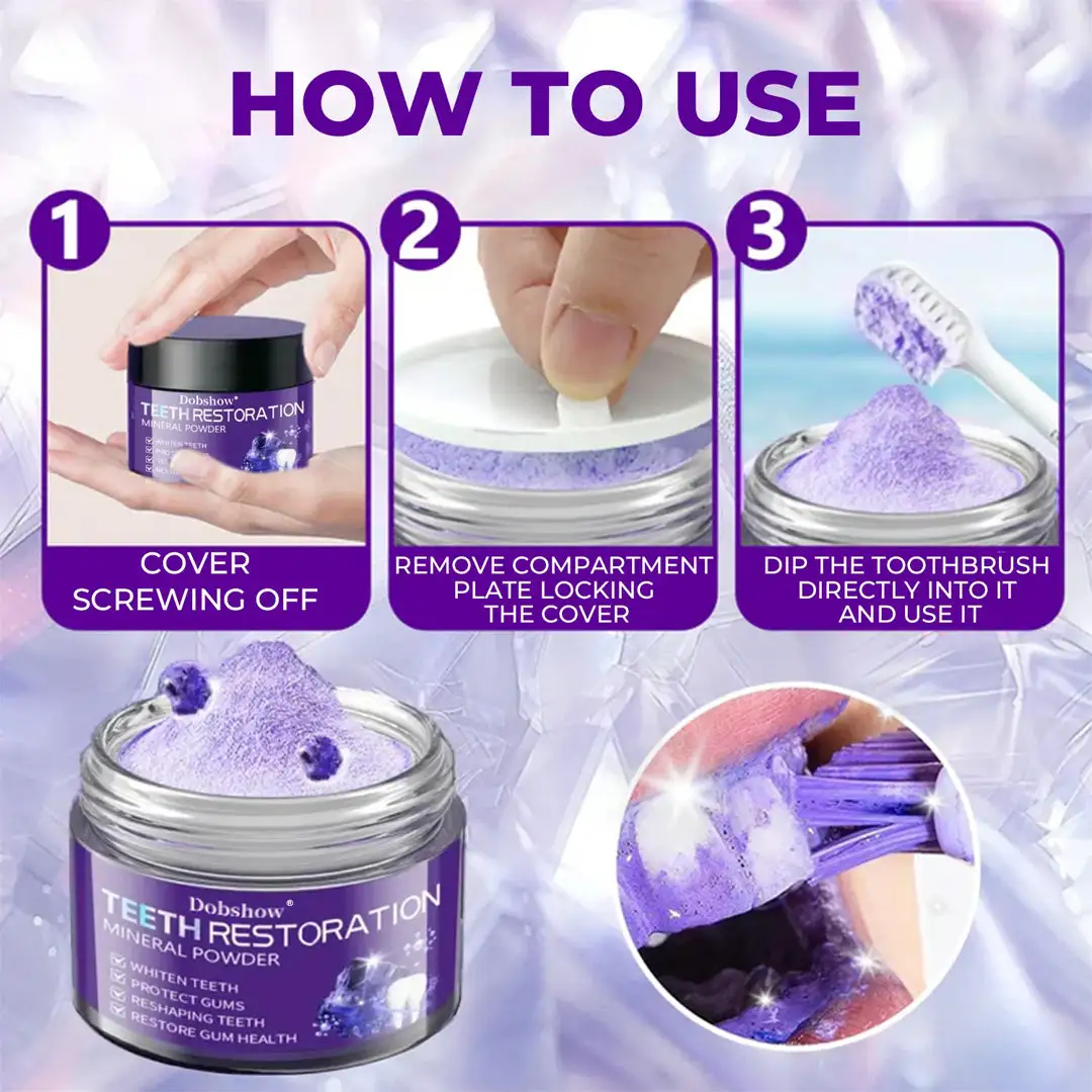 🦷Dobshow® Dental Repair Mineral Powder >> 🔥Buy 1 Get 1 Free🔥