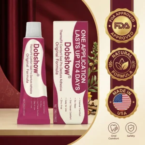 ⏰LIMITED SPECIAL OFFER⏰Dobshow® ThermoFit Comfort Seal Pro Denture Adhesive🔥 FDA Certified (Clinically Proven 96-Hour Lock Hold for Secure, Comfortable & Zinc-Free Denture Fit 🦷)