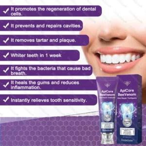 🐝 Dobshow® ApiCore BeeVenom Vital Repair Toothpaste