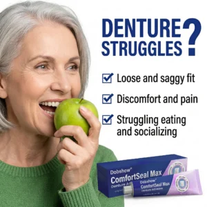🔥Dobshow® ComfortSeal Max Denture Adhesive—🦷96-hour long-lasting, heat adaptive technology