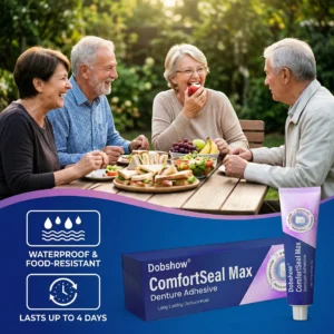 🔥Dobshow® ComfortSeal Max Denture Adhesive—🦷96-hour long-lasting, heat adaptive technology