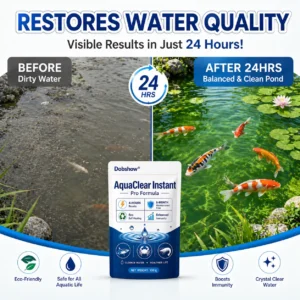 🧬 Clears Green Water in 24h | 100% Fish Safe (Bio-Formula)Dobshow® AquaClear Instant Pro Formula