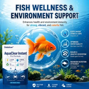 🧬 Clears Green Water in 24h | 100% Fish Safe (Bio-Formula)Dobshow® AquaClear Instant Pro Formula