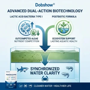 🧬 Clears Green Water in 24h | 100% Fish Safe (Bio-Formula)Dobshow® AquaClear Instant Pro Formula