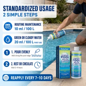 🎉Special limited-time discount🎉Dobshow®  Swimming Pool Water Clarifier-Ultra-concentrated and odor-free: 24-hour rapid algae rescue for long-lasting clarity and crystal-clear water🔥Best Seller🔥