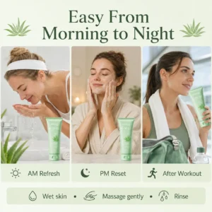 Dobshow® Aloe B5 Moisturizing Cleanser Shopify Landing Page Copy