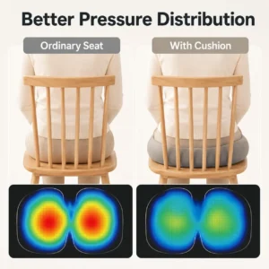 Dobshow® Long Sitting Beautiful Thighs Seat Cushion Office Thickened Version Home Sitting Cushion