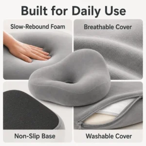 Dobshow® Long Sitting Beautiful Thighs Seat Cushion Office Thickened Version Home Sitting Cushion