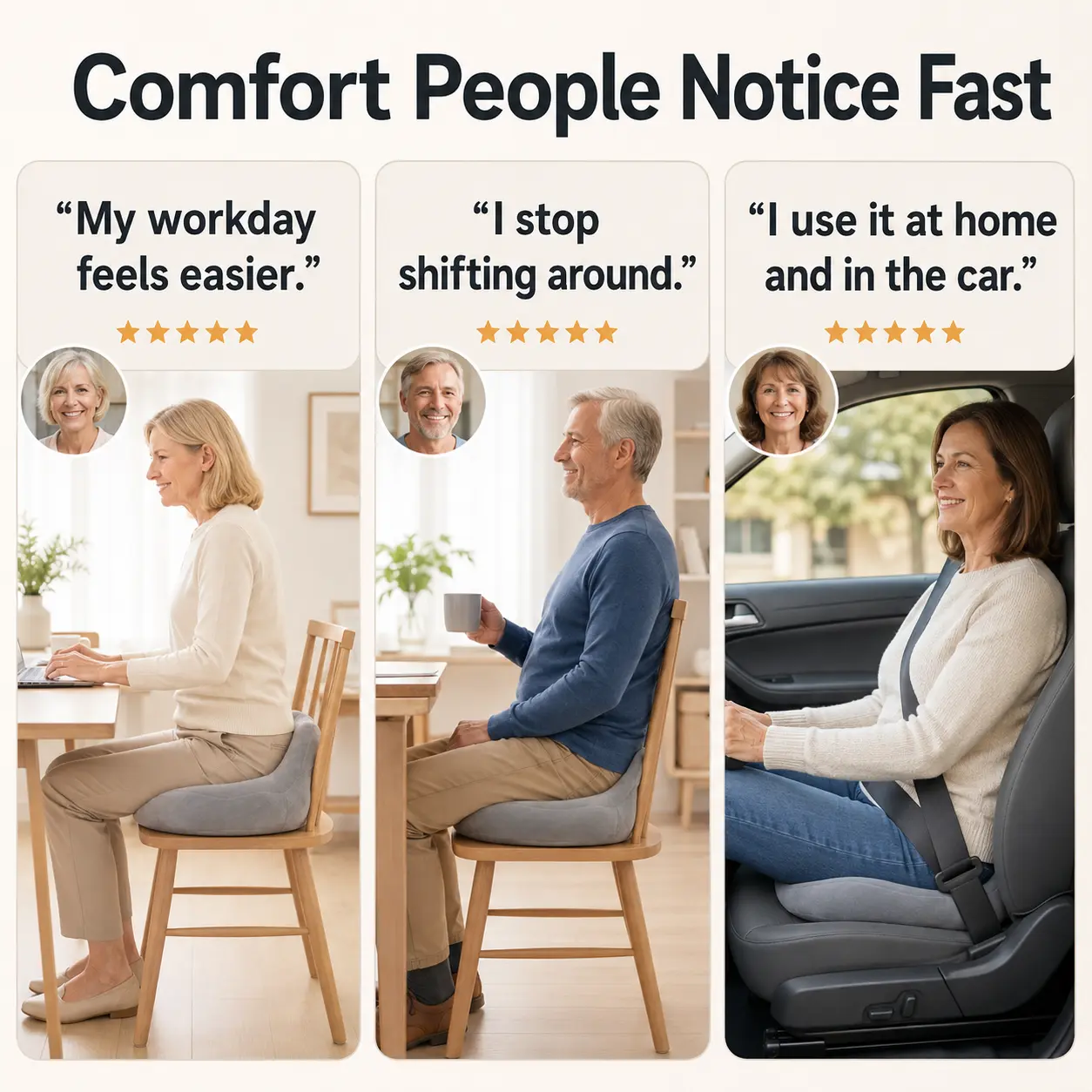 Dobshow® Long Sitting Beautiful Thighs Seat Cushion Office Thickened Version Home Sitting Cushion