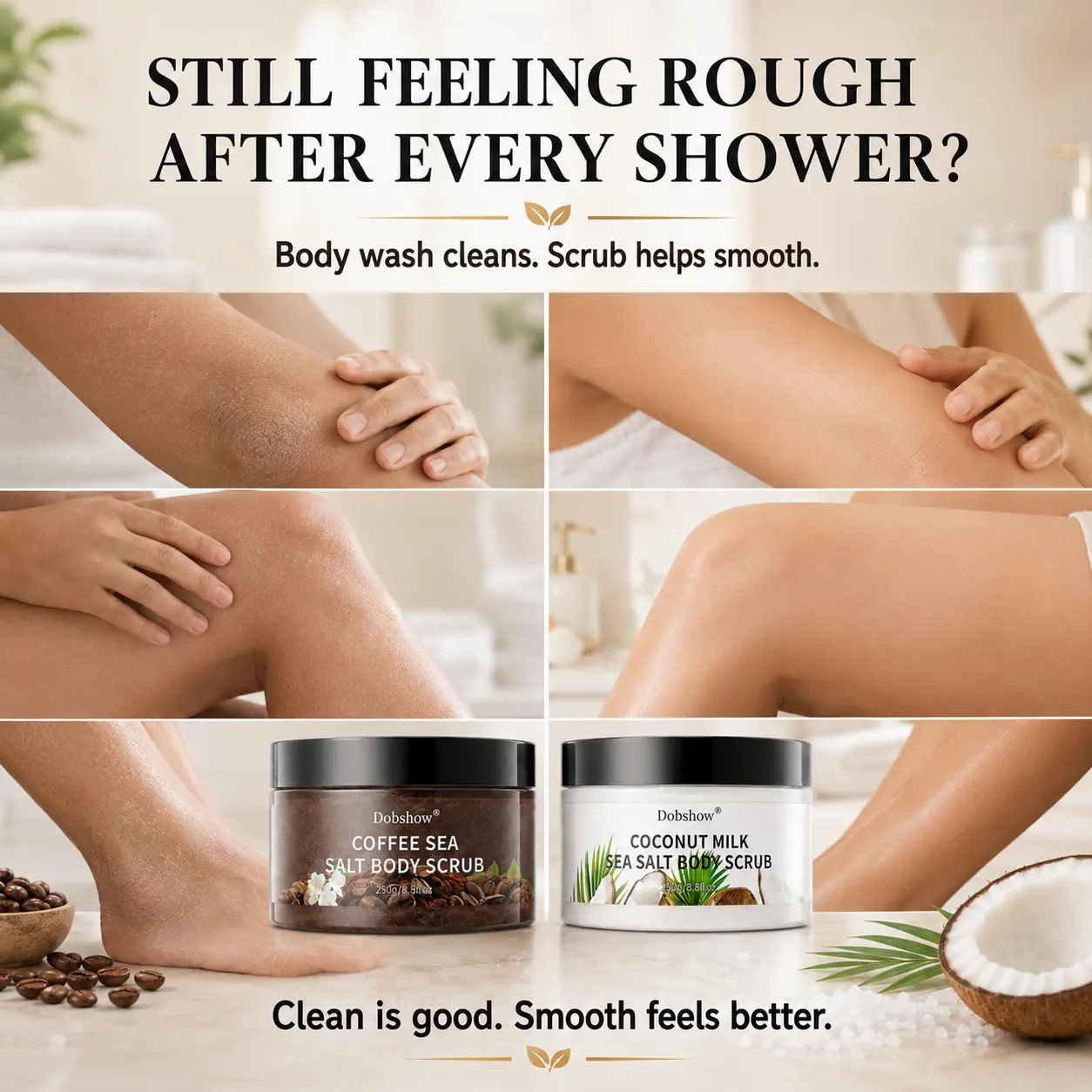 Dobshow® Sea Salt Body Scrub Duo