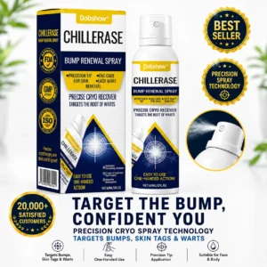 🔥 78K+ Sold! Dobshow® ✨ 2-in-1 Cryo-Cooling Bump Renewal Spray ☘️ Targets Skin Tags, Common Warts & Rough Bumps | Helps Improve the Look of Uneven, Rough Skin | Fast-Drying Formula for Face & Body