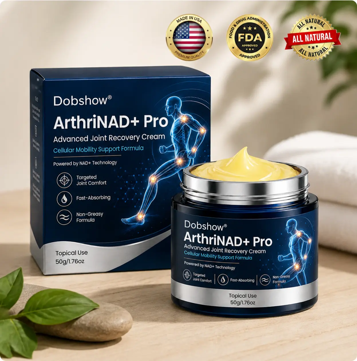 100K+ SOLD 🔥 Dobshow® ArthriNAD+ Pro Advanced Joint Recovery Cream