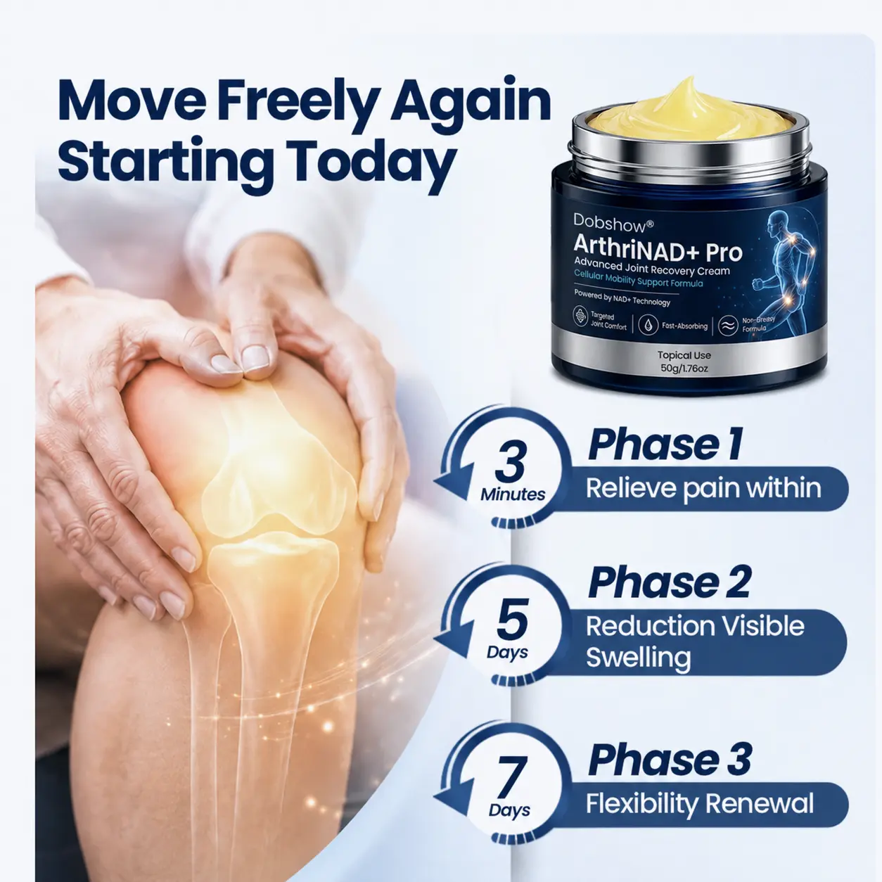 100K+ SOLD 🔥 Dobshow® ArthriNAD+ Pro Advanced Joint Recovery Cream