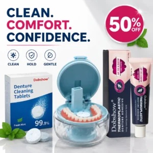 🔥100K+ SOLD🔥 Dobshow® Thermoplastic Denture Adhesive  - All Day Secure