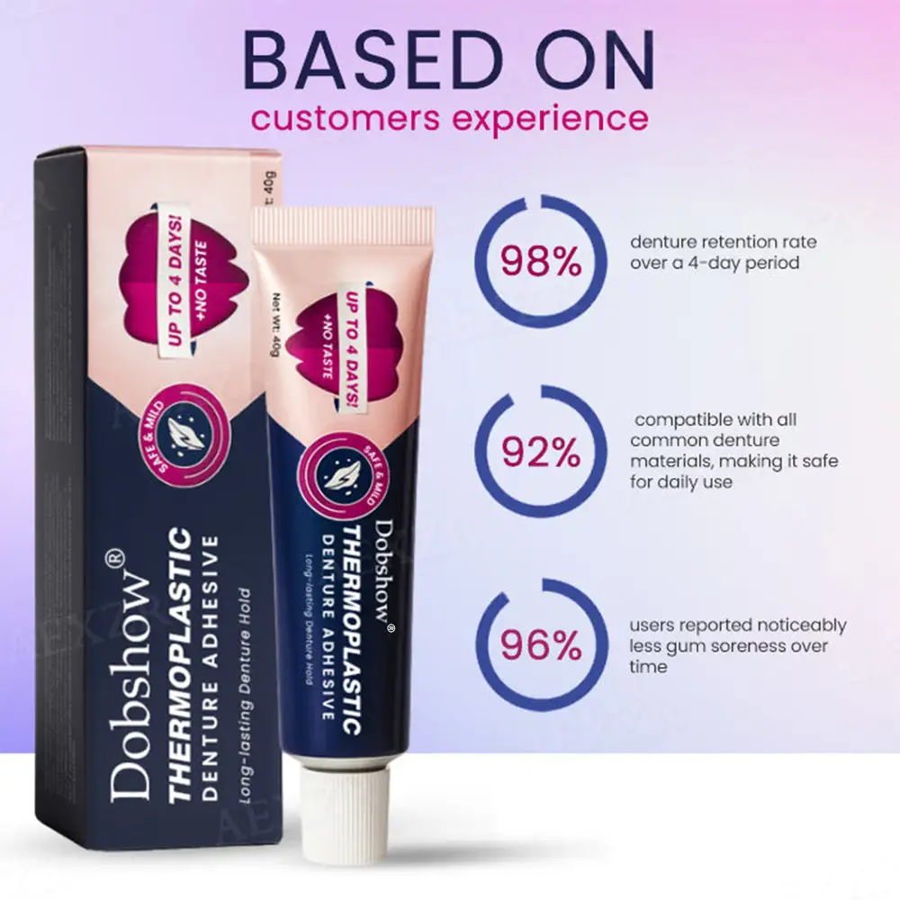 🔥100K+ SOLD🔥 Dobshow® Thermoplastic Denture Adhesive - All Day Secure