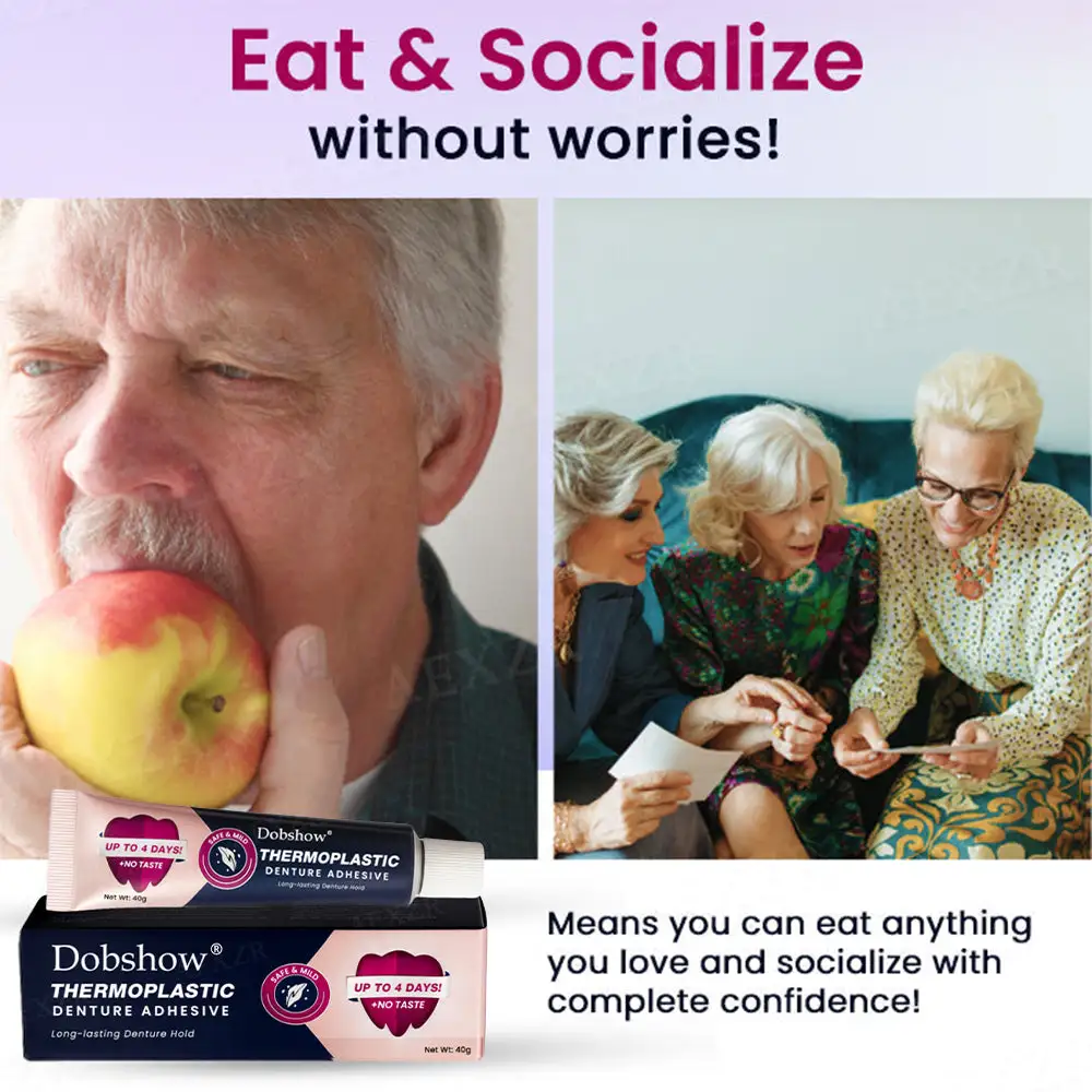 🔥100K+ SOLD🔥 Dobshow® Thermoplastic Denture Adhesive - All Day Secure
