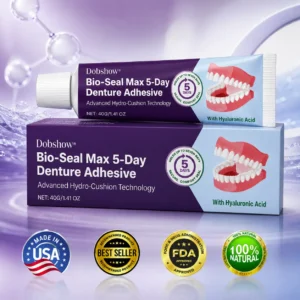 🔥79K+SOLD🔥Dobshow® Bio-Seal Max 5-Day Denture Adhesive🦷💙FDA Certified