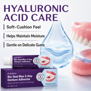 🔥79K+SOLD🔥Dobshow® Bio-Seal Max 5-Day Denture Adhesive🦷💙FDA Certified