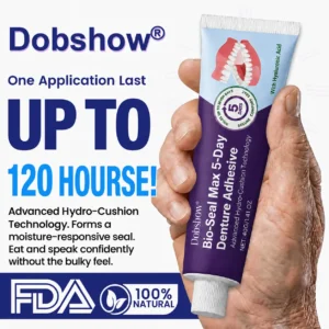 🔥89K+SOLD🔥Dobshow® Bio-Seal Max 5-Day Denture Adhesive🦷💙FDA Certified