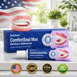 Dobshow® ComfortSeal Max Denture Adhesive-120-hour long-lasting, heat adaptive technolog