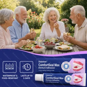 ⚡LIMITED SPECIAL OFFER⚡Dobshow® ComfortSeal Max Denture Adhesive | Up to 120-Hour Hold