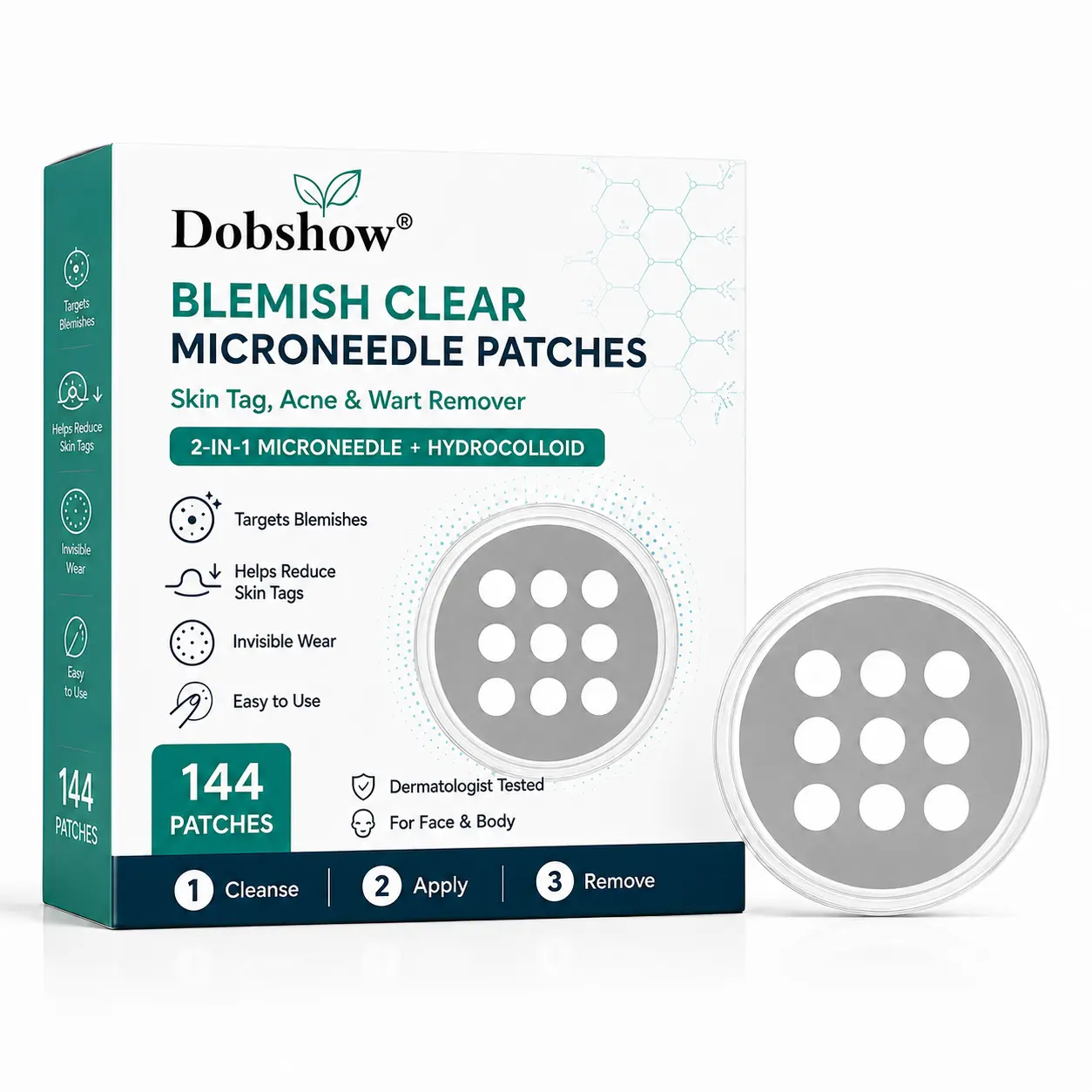 OFFICIAL
BRAND
✨Dobshow® Blemish Clear Microneedle Patches🩹🩹