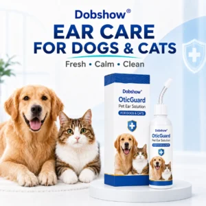 OFFICIAL
BRAND
Dobshow® OticGuard Pet Ear Solution For Bacterial, Yeast & Ear Mite Care