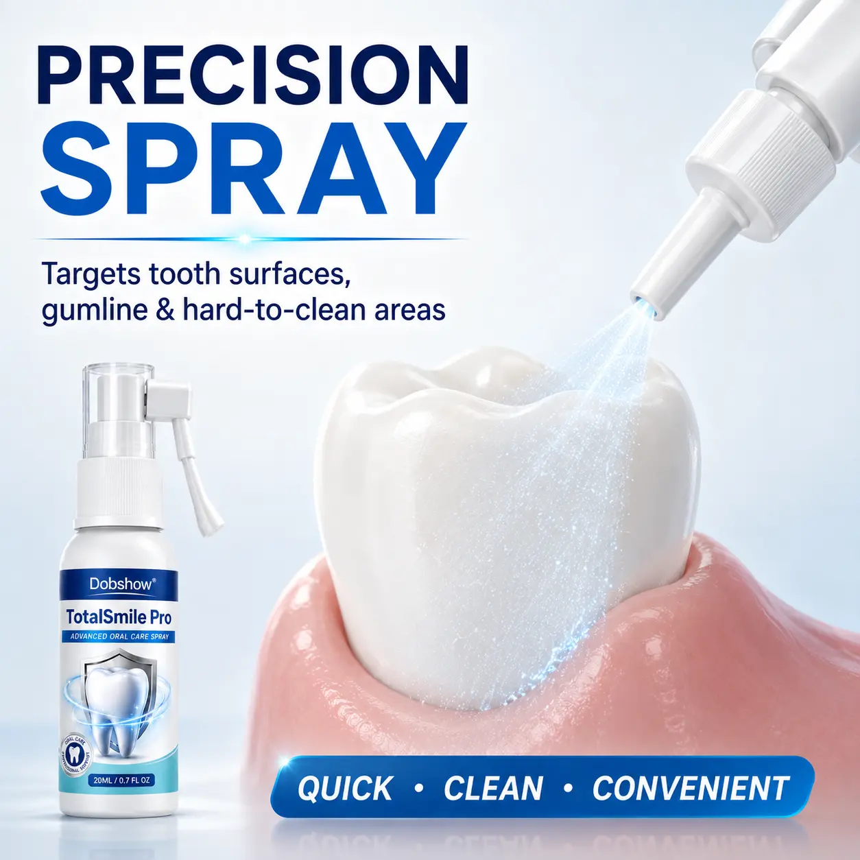 OFFICIAL
BRAND
Dobshow® TotalSmile Pro – Advanced Surface Stain Removal & Enamel Care System