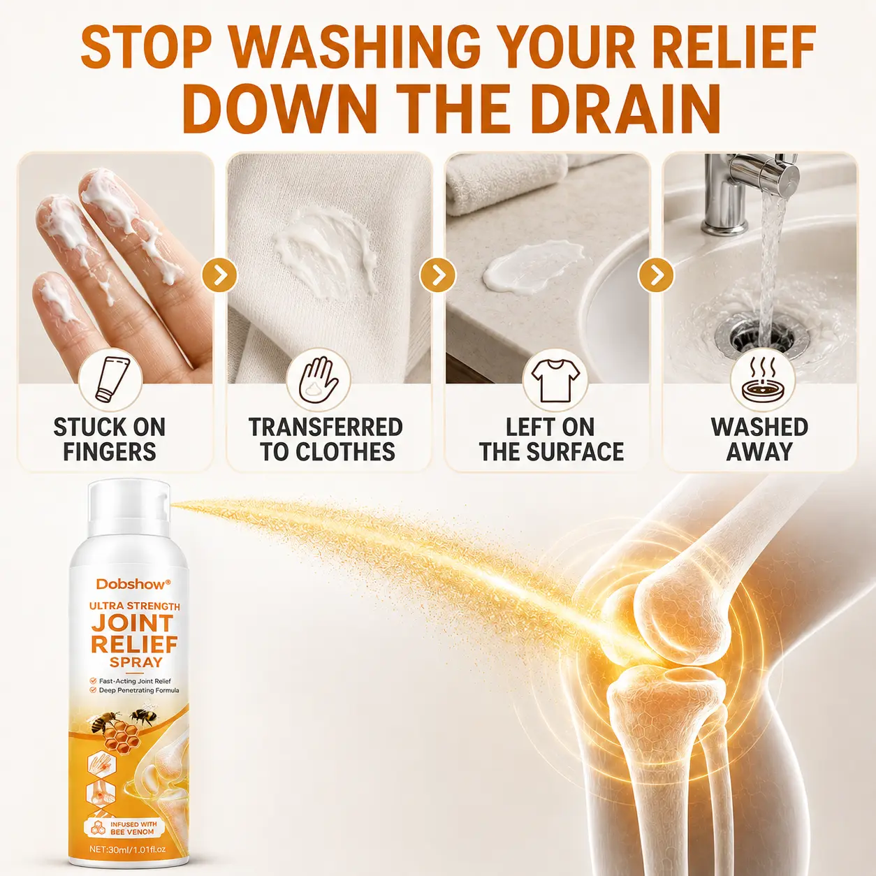 OFFICIAL
BRAND
🔥LIMITED SPECIAL OFFER🔥Dobshow® Ultra Strength Joint Relief Spray