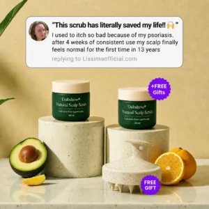 🔥Official U.S. Store 100K+ SOLD 🔥 Dobshow® Avocado & Orange Nourishing Anti-Dandruff Scalp Scrub — A New Steroid-Free Way to Heal an Itchy, Flaky Scalp!✨✨
