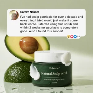 🔥Official U.S. Store 100K+ SOLD 🔥 Dobshow® Avocado & Orange Nourishing Anti-Dandruff Scalp Scrub — A New Steroid-Free Way to Heal an Itchy, Flaky Scalp!✨✨