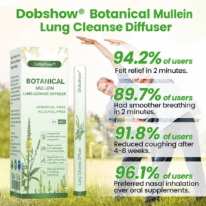 US👨⚕️✅ Dobshow® Botanical Mullein Lung Cleanse Diffuser 🌿(🫁Cough, Pharyngitis, shortness of breath, sputum, stuffy nose, bronchitis, bronchitis, allergy symptoms, lung discomfort💝)