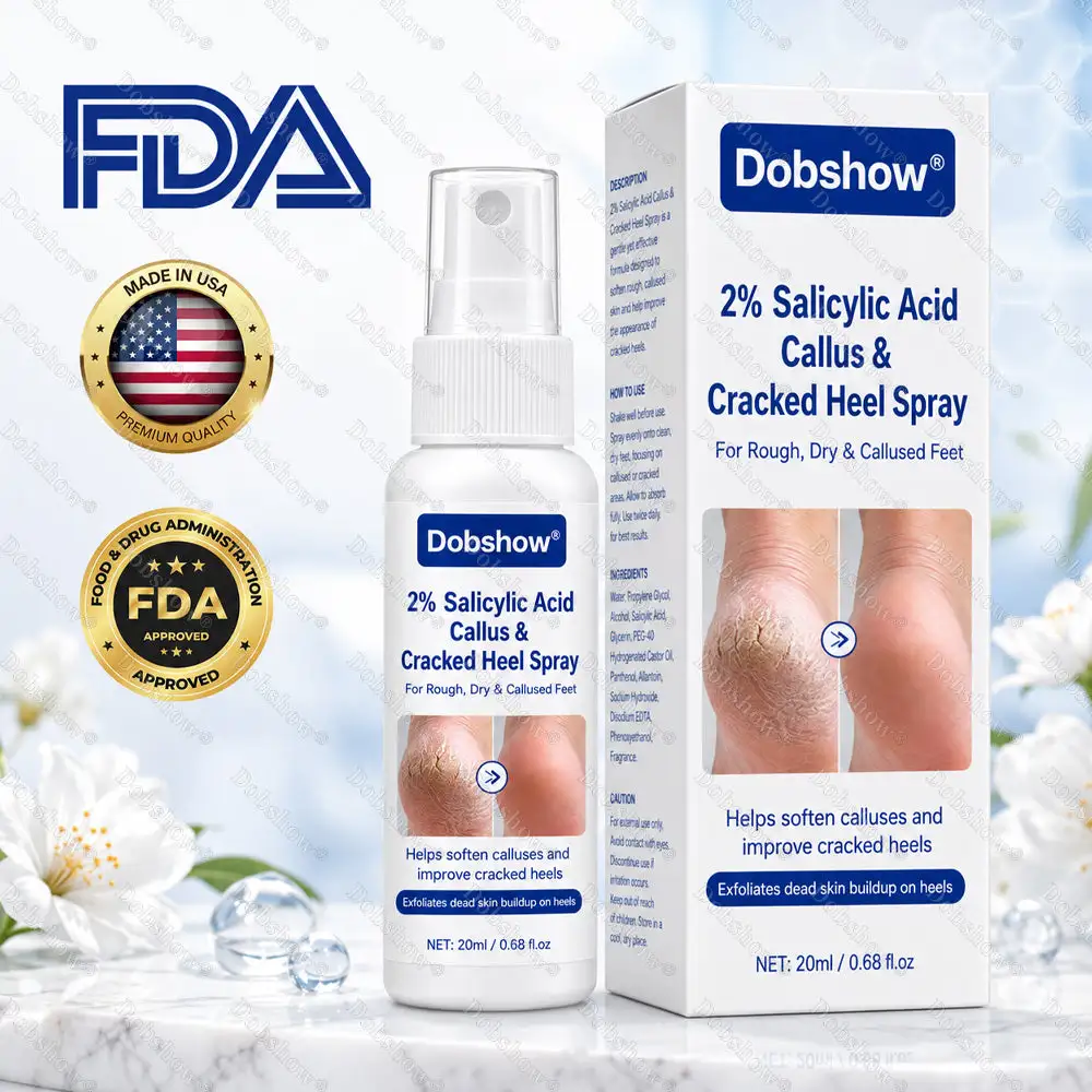⭐ Advanced Heel Repair ·Dobshow® 2% Salicylic Acid Callus & Cracked Heel Spray