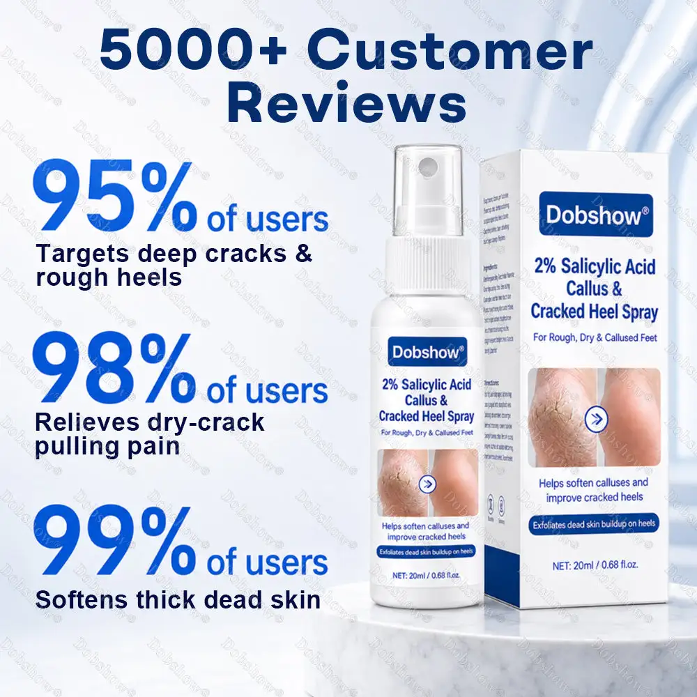 ⭐ Advanced Heel Repair ·Dobshow® 2% Salicylic Acid Callus & Cracked Heel Spray