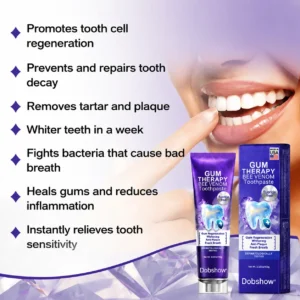100K+ SOLD 🔥 Dobshow® VioCore Bee Venom Dental Treatment Toothpaste
– derealis