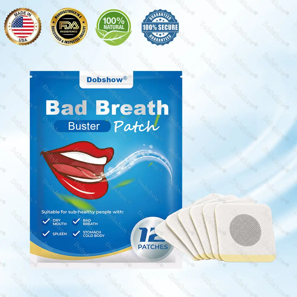 🎉Special limited-time discount 🔥Dobshow® Bad Breath Buster Patch-Regulates intestinal flora and eliminates oral odor 🌏Global Shipping
