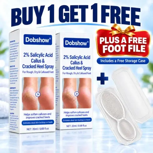 Dobshow® Medical-Grade 2% Salicylic Acid Callus & Cracked Heel Repair Spray