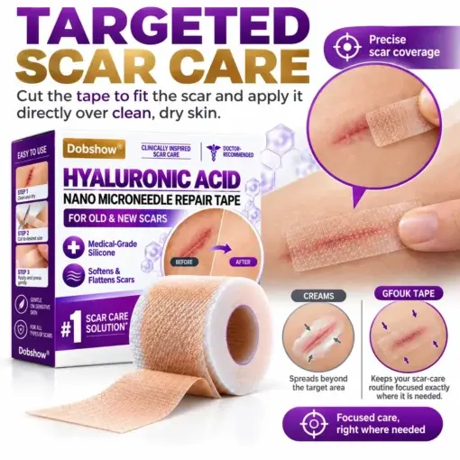 Dobshow® Medical-Grade Nano Microneedle Scar Repair Tape